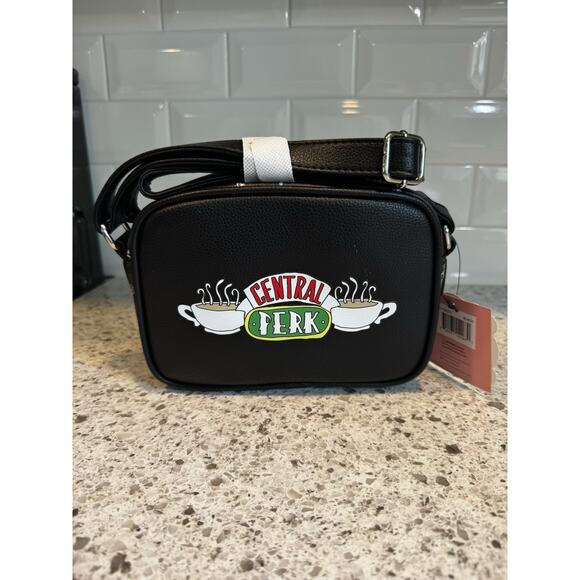 ⭐️Danielle Nicole DANI FRIENDS TV SHOW CENTRAL PERK Crossbody Purse Bag Black - Picture 10 of 11